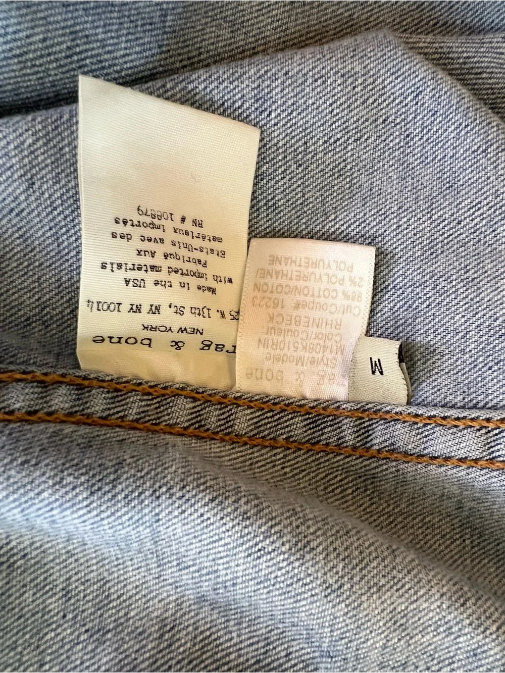 rag & bone Men’s Light Blue Denim Jacket - Casual Truck Style